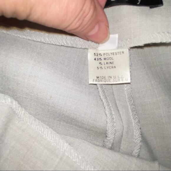 Theory Womens Pants Wool Crop trouser front seam Size 8 - Picture 8 of 12